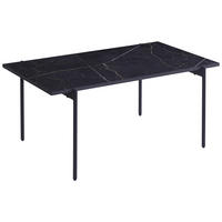 KONFERENČNÍ STOLEK, černá, kov, kompozitní dřevo, 100/60/45 cm - černá, Design, kov/kompozitní dřevo (100/60/45cm) - Ti'me