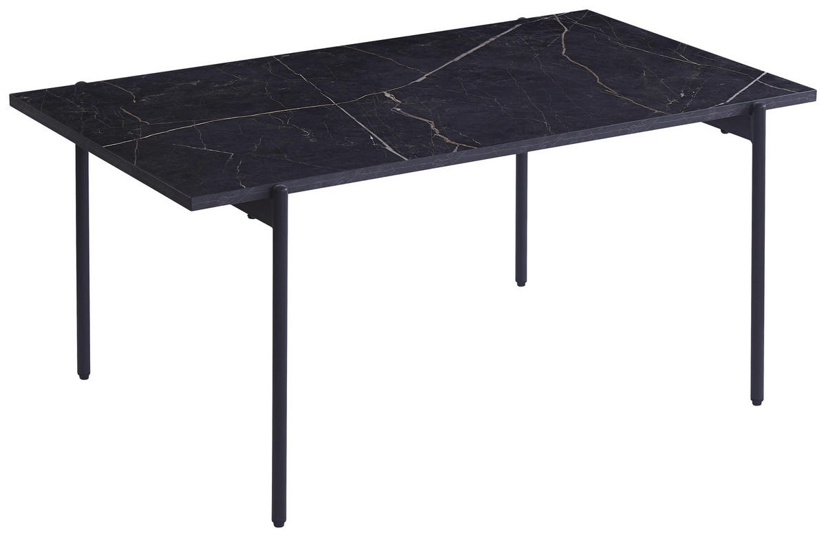 KONFERENČNÍ STOLEK, černá, kov, kompozitní dřevo, 100/60/45 cm - černá, Design, kov/kompozitní dřevo (100/60/45cm) - Ti'me