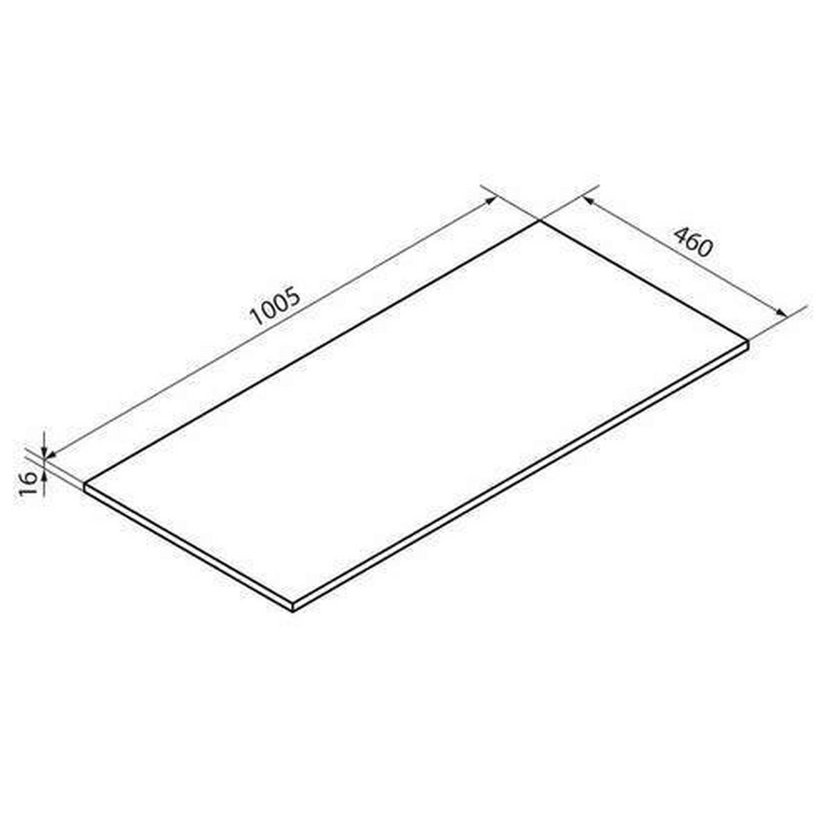 WASCHTISCHKOMBI 100,5 cm  - Schwarz/Weiß, MODERN, Keramik/Holzwerkstoff (100,5cm) - Voleo