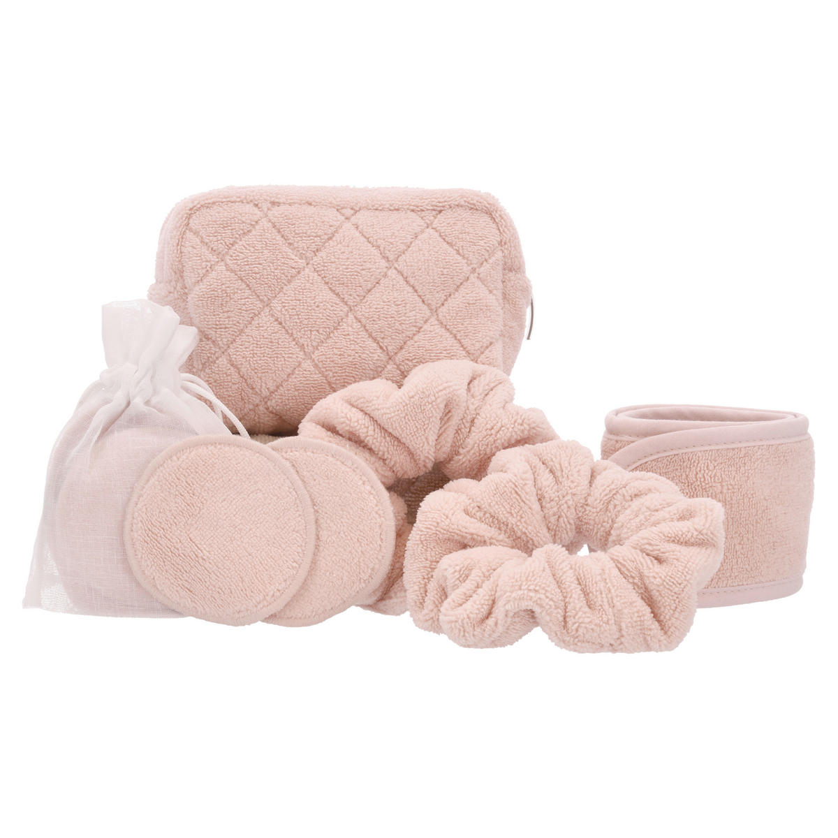 KOZMETIKAI TÁSKA - rózsaszín, Basics, textil - Vossen