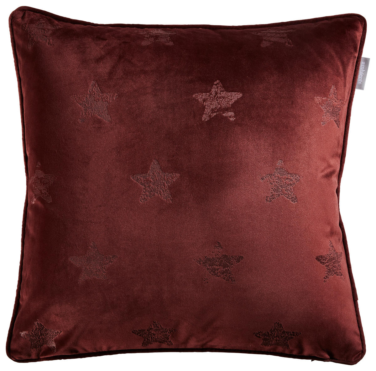 KISSENHÜLLE VELVETSTAR 45/45 cm  - Bordeaux, Basics, Textil (45/45cm) - Ambiente