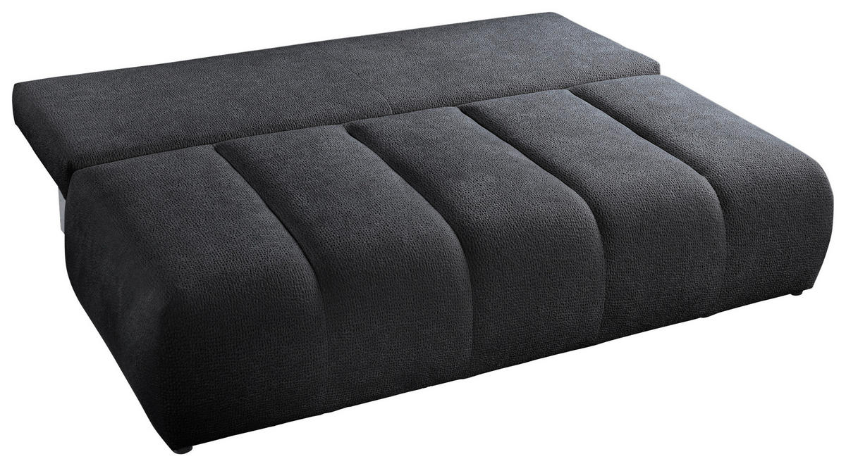 SCHLAFSOFA  mit Bettkasten erhältlich, Bettfunktion erhältlich Struktur Schwarz  - Creme/Schwarz, Design, Holz/Textil (209/100/103cm) - MID.YOU
