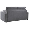 SCHLAFSOFA Mikrofaser Dunkelgrau - Dunkelgrau/Hellgrau, KONVENTIONELL, Kunststoff/Textil (186/101/101cm) - Carryhome