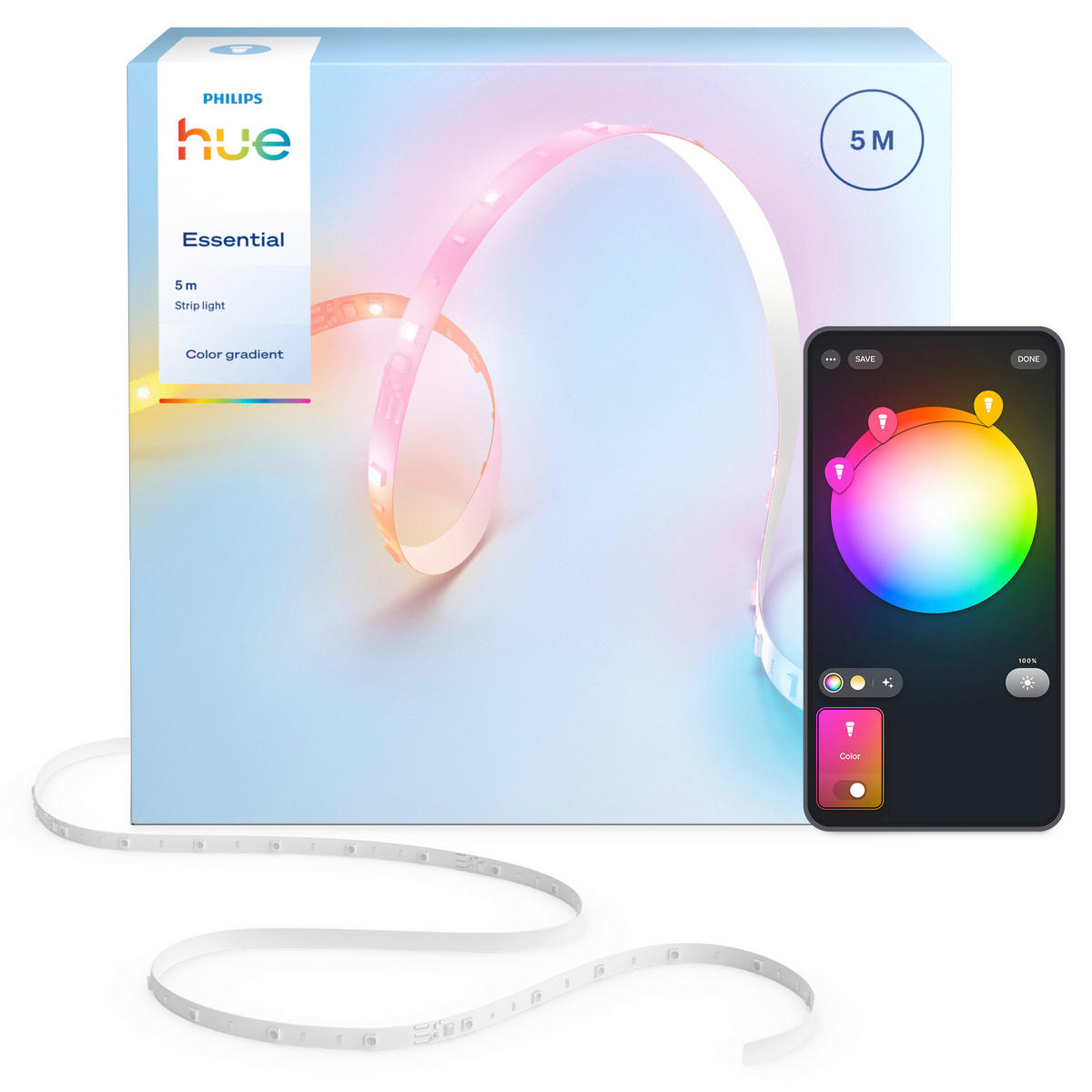 LED-STRIP Essential 1/0.2/500 cm  - Weiß, Basics, Kunststoff (1/0.2/500cm) - Philips HUE