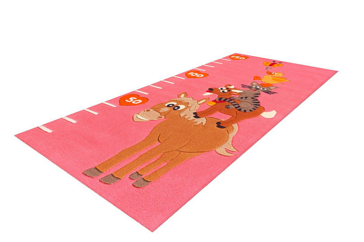 WEBTEPPICH 75/160 cm Rosa  - Rosa, Basics, Textil (75/160cm) - Novel