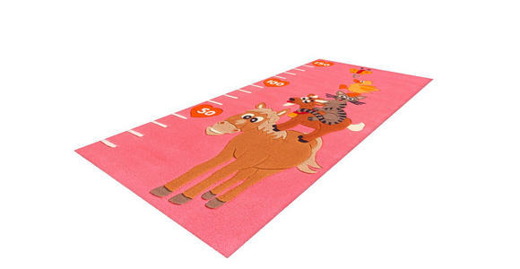 WEBTEPPICH 75/160 cm Rosa  - Rosa, Basics, Textil (75/160cm) - Novel