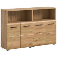 MIDISKÅP 120 cm  - ek Artisan/svart, Basics, trämaterial/plast (120cm) - MID.YOU