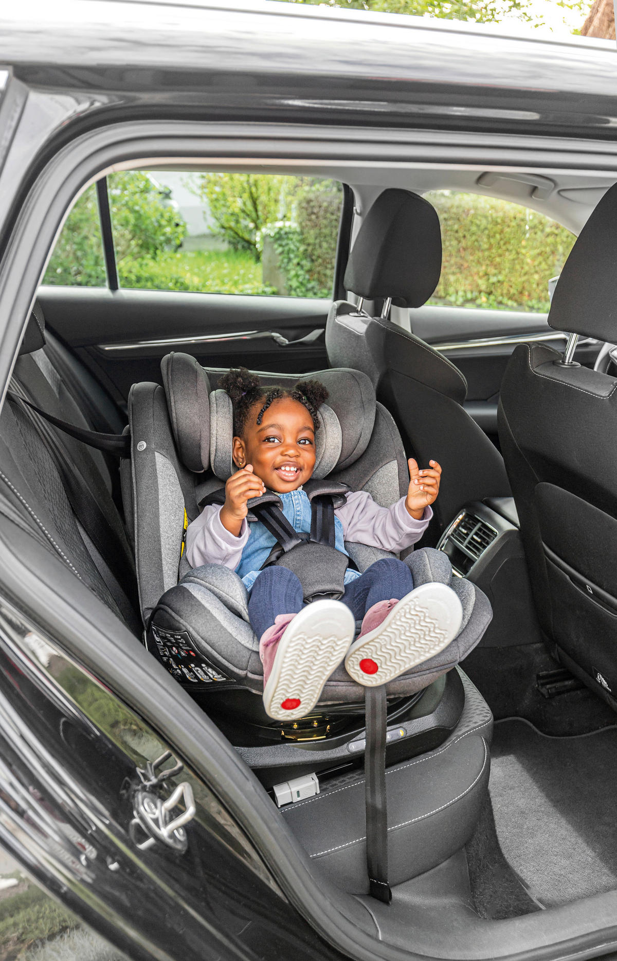 REBOARDER-KINDERSITZ SWIFT360S ECE R 129 i-SIZE  - Dunkelgrau/Hellgrau, Basics, Kunststoff/Textil (44/60/50cm) - Osann