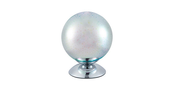 TISCHLEUCHTE Galaxy 20/25 cm  - Chromfarben, LIFESTYLE, Glas/Metall (20/25cm) - Novel