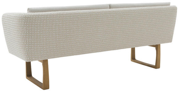 SITZBANK 224/91/69 cm Flachgewebe Beige massiv Holz  - Eichefarben/Beige, Design, Holz/Textil (224/91/69cm) - Valnatura