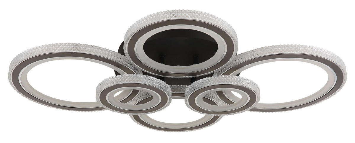LED-DECKENLEUCHTE    78/56/12 cm  - Klar/Weiss, Design, Kunststoff/Metall (78/56/12cm) - Globo