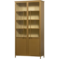 VITRINE Exhibit in Honig  - Honig, Design, Glas/Metall (96/200/40cm) - Livetastic