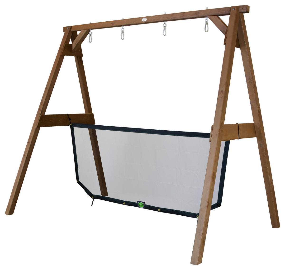 FUßBALLTOR - Braun, KONVENTIONELL, Holz (254/207/160cm) - Ambia Garden