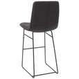 BARHOCKER in Textil Mokka  - Schwarz/Mokka, Design, Textil/Metall (52/122/66cm) - Dieter Knoll