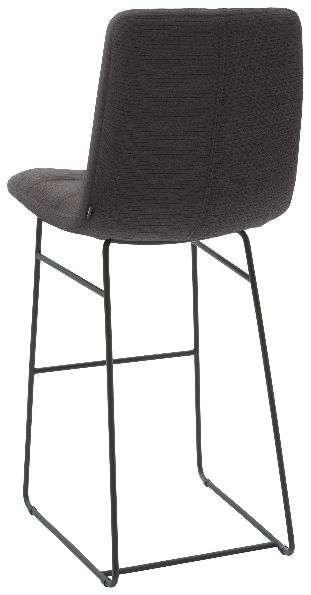 BARHOCKER in Textil Mokka  - Schwarz/Mokka, Design, Textil/Metall (52/122/66cm) - Dieter Knoll