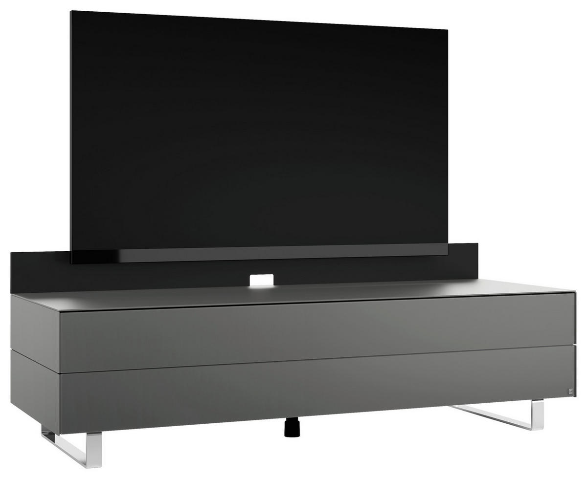 TV-ELEMENT - Chromfarben/Grau, MODERN, Glas/Holzwerkstoff (150,5/53,5/57,0cm) - Musterring
