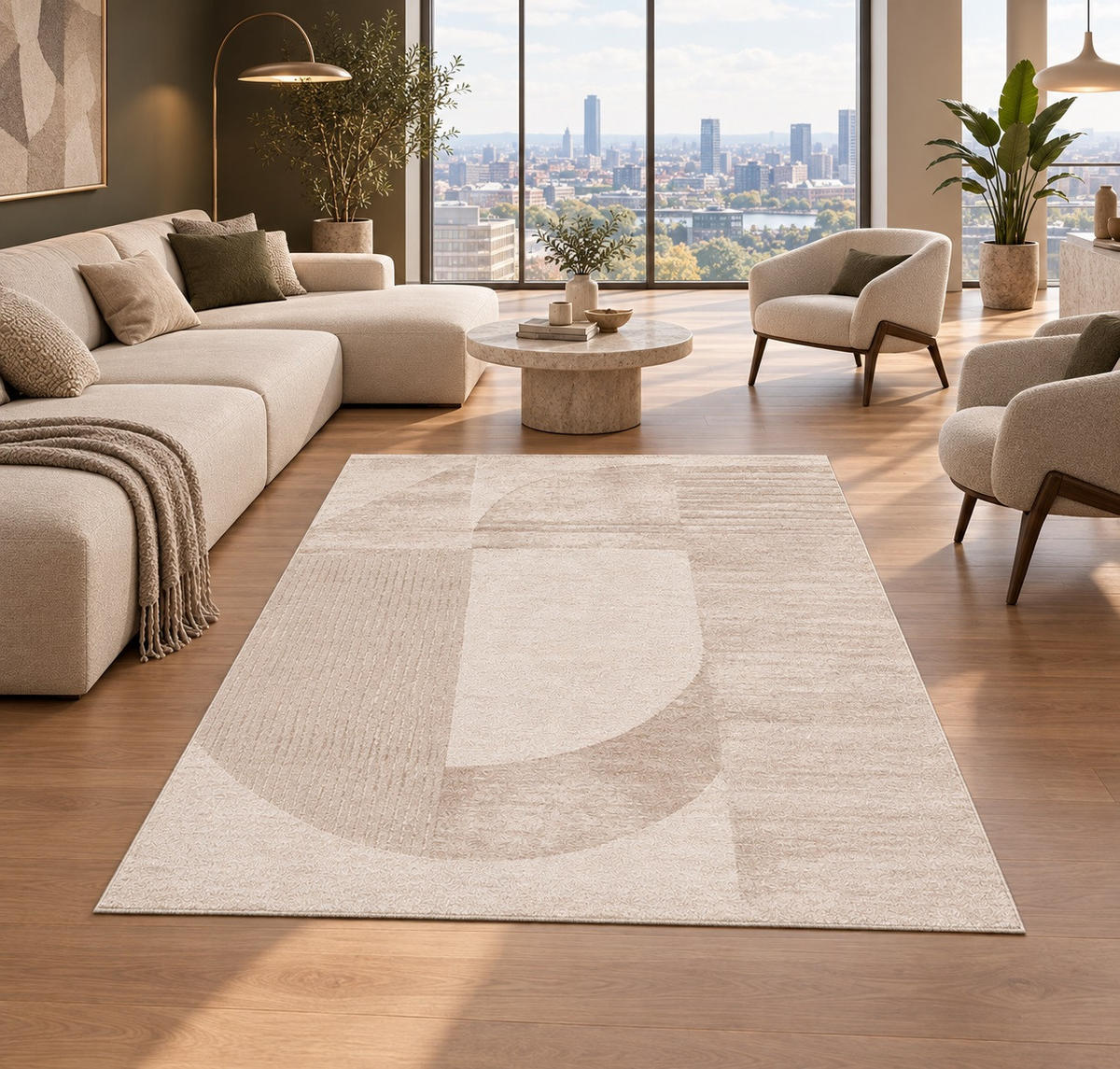 TKANI TEPIH  bež     - bež, Osnovno, tekstil/plastika (120/170cm) - Pierre Cardin