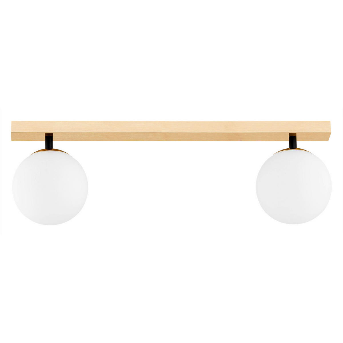 DECKENLEUCHTE    16,5/12/50 cm  - Goldfarben/Weiß, Basics, Glas/Metall (16,5/12/50cm)