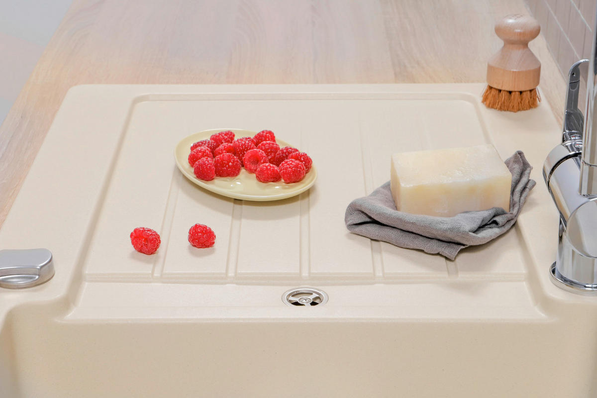 SPÜLE AUSTIN86X50V  - Creme, Design, Stein (86/21/50cm) - Respekta