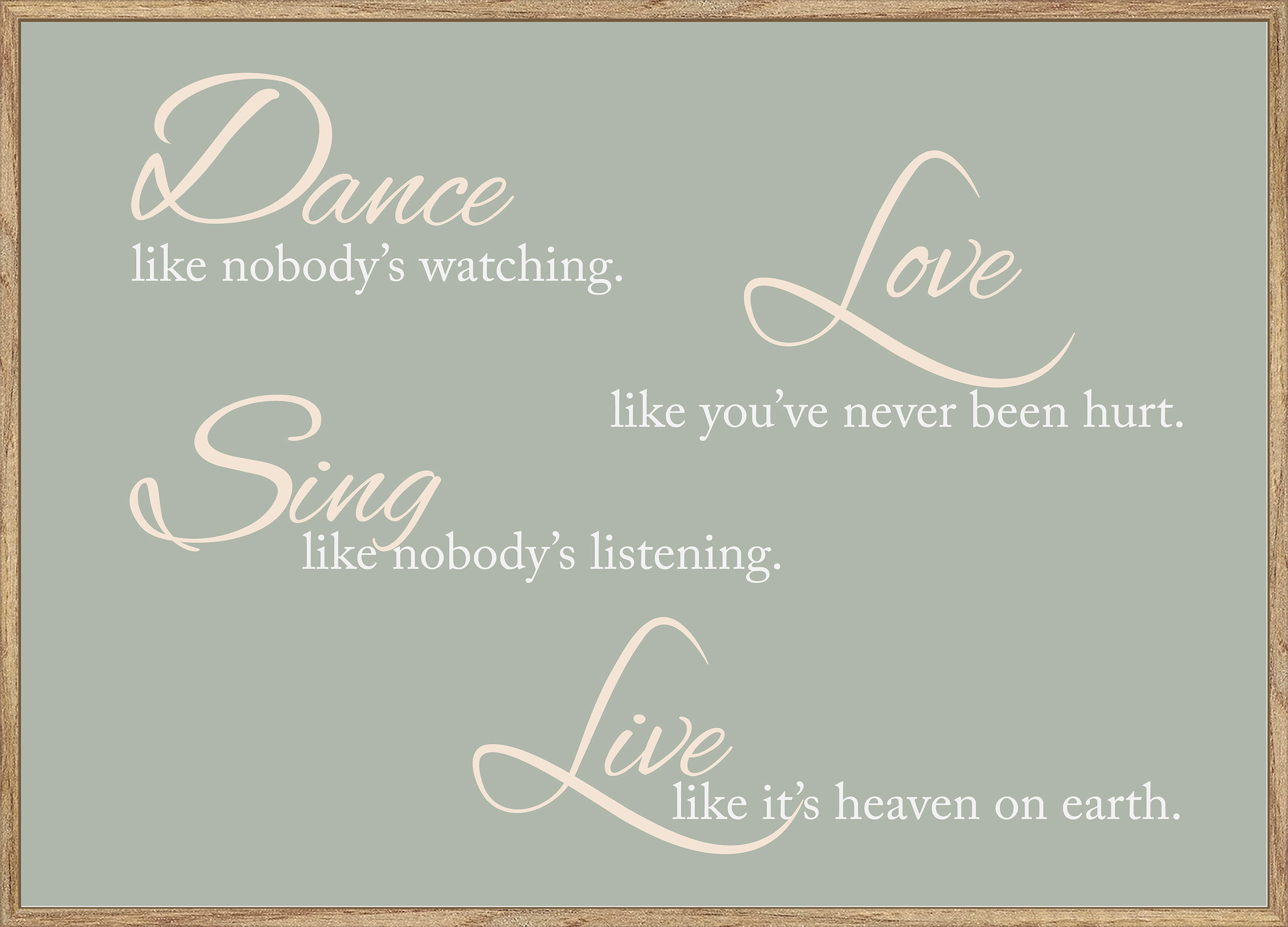 MŰNYOMAT 70/50 cm  - tölgyfa színű/többszínű, Lifestyle, faalapú anyag (70/50cm) - Monee