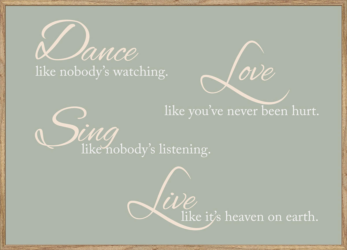 KUNSTDRUCK 70/50 cm  - Eichefarben/Multicolor, LIFESTYLE, Holzwerkstoff (70/50cm) - Monee