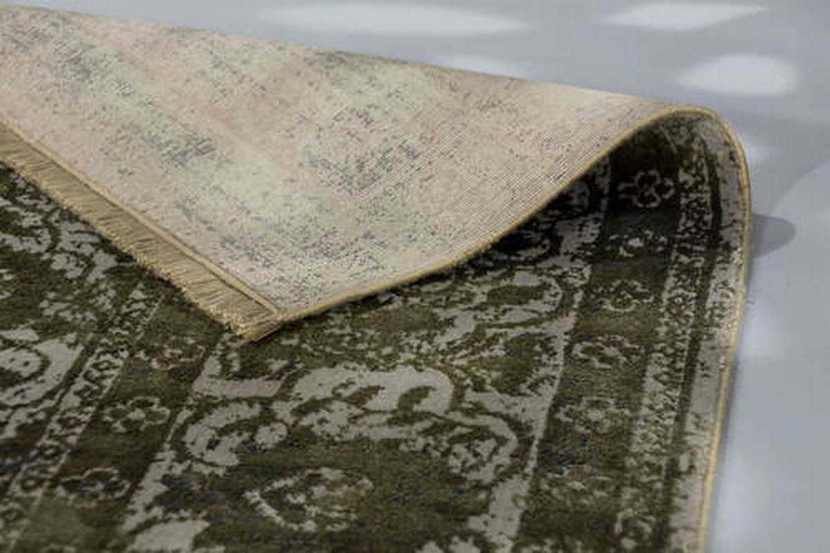 TKANÝ KOBEREC, 160/230 cm, olivově zelená - olivově zelená, Basics, textil (160/230cm) - Schöner Wohnen