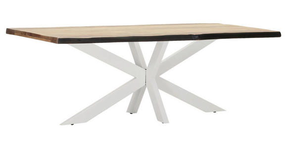 TISCHPLATTE      - Akaziefarben, Design, Holz (220/100/5cm) - Landscape