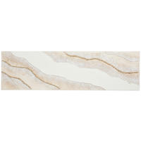 ÖLGEMÄLDE Abstraktes, Strukturen 180/50 cm  - Perlmutt/Weiß, LIFESTYLE, Holzwerkstoff/Textil (180/50cm) - Monee