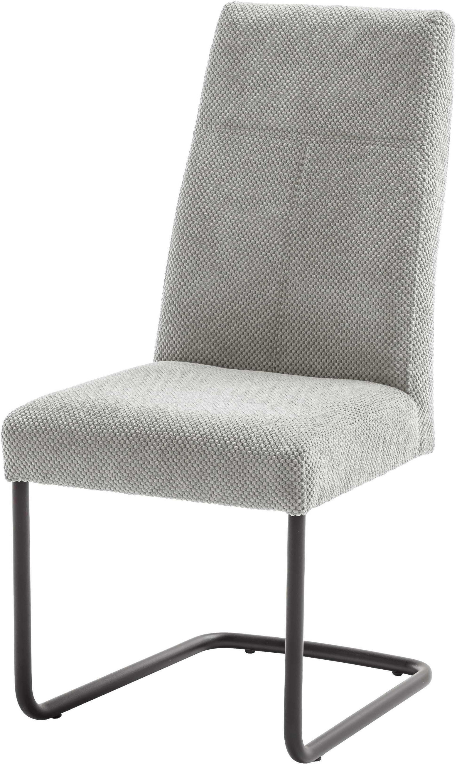 SCHWINGSTUHL  in Cord  - Schwarz/Grau, MODERN, Textil/Metall (50/102/63cm) - Carryhome