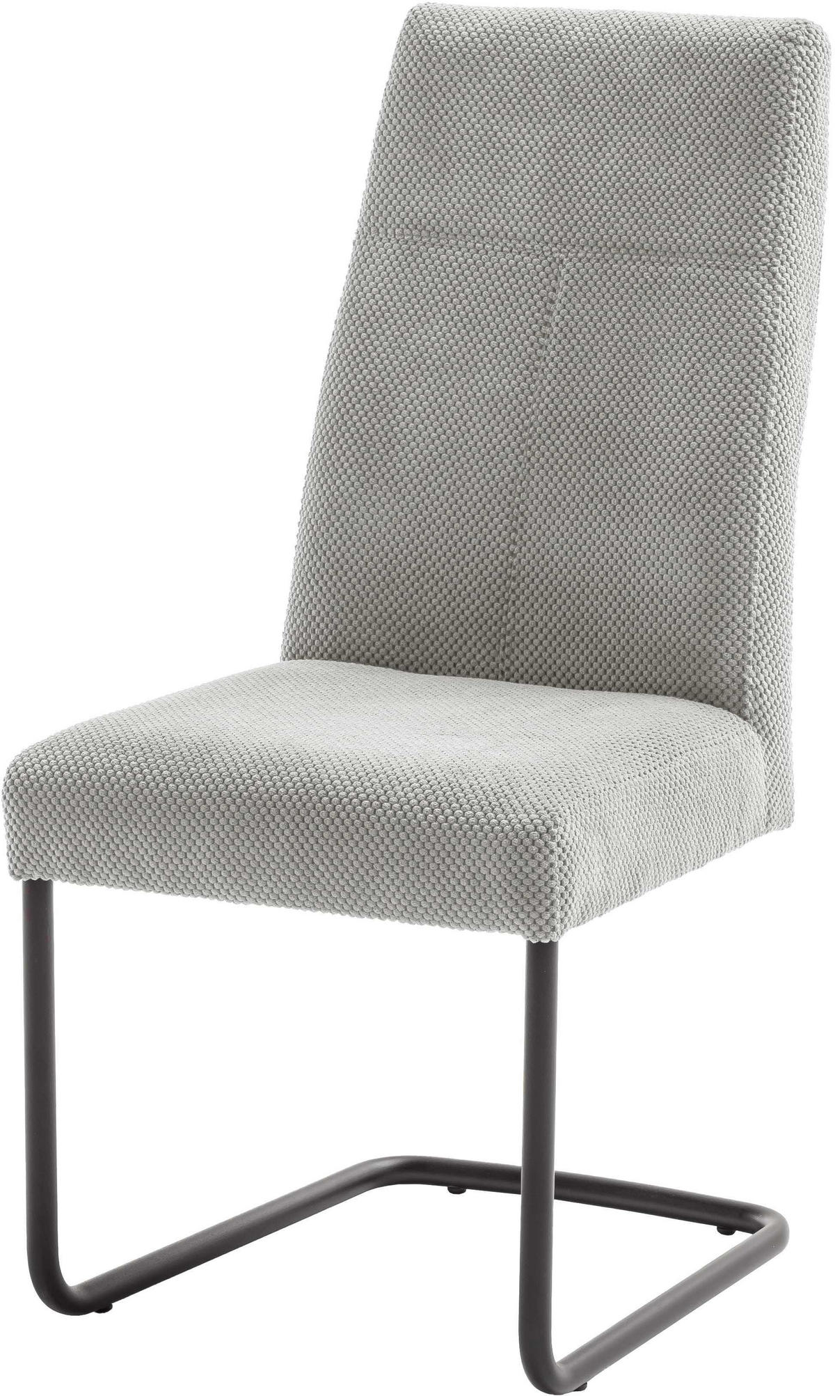 SCHWINGSTUHL  in Cord  - Schwarz/Grau, Modern, Textil/Metall (50/102/63cm) - Carryhome