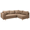 ECKSOFA Mikrofaser Beige  - Beige/Naturfarben, Design, Holz/Textil (231/161cm) - Livetastic
