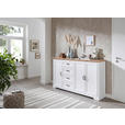 SIDEBOARD  in 182/102/41 cm  - Schwarz/Eiche Artisan, Design, Holzwerkstoff/Metall (182/102/41cm) - Landscape