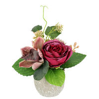 KUNSTBLUME  - Bordeaux, Basics, Textil (14/16cm)