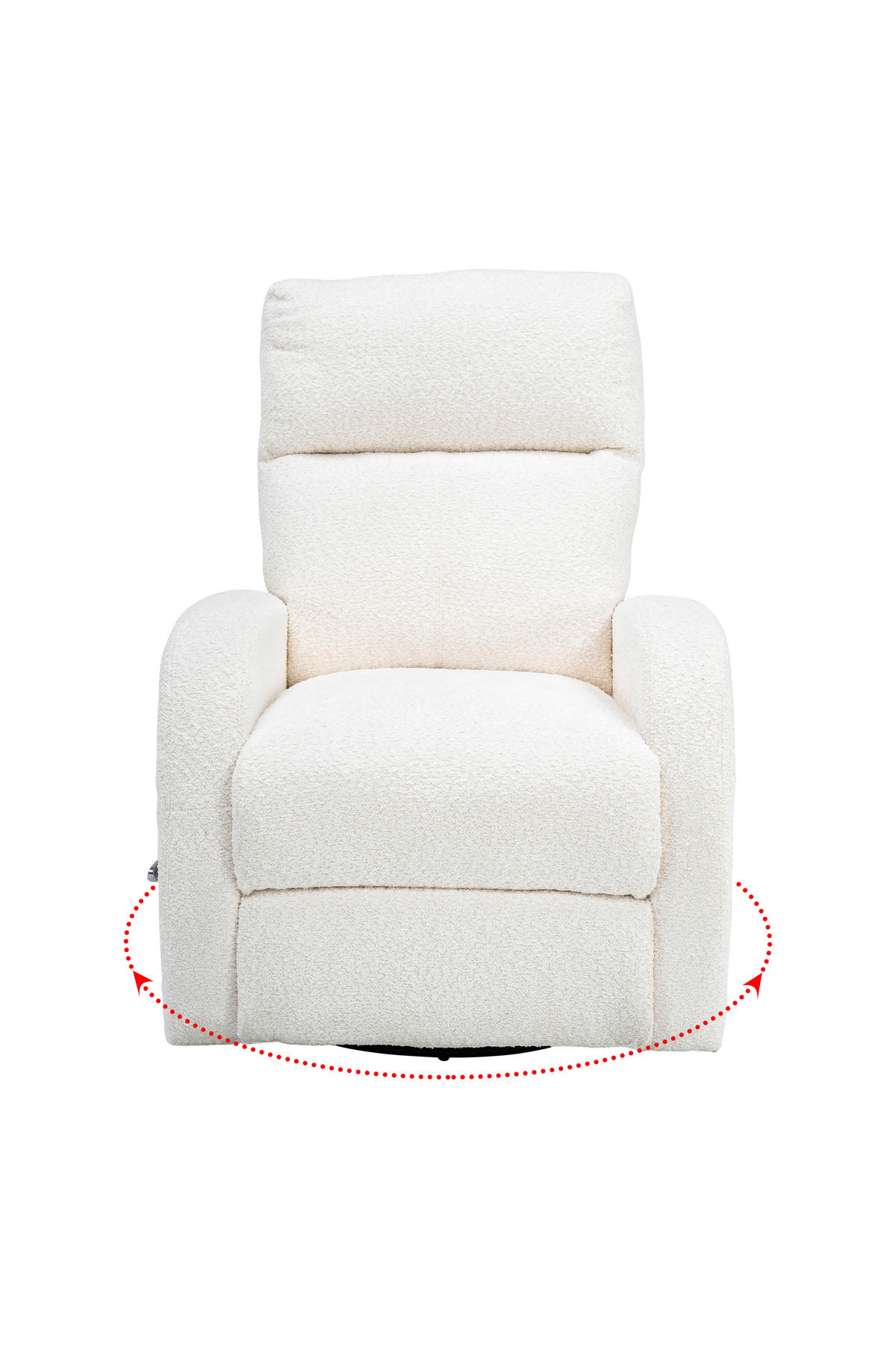 FERNSEHSESSEL in Bouclé Creme  - Creme/Schwarz, Konventionell, Textil/Metall (73/102-82/97-162cm) - MID.YOU