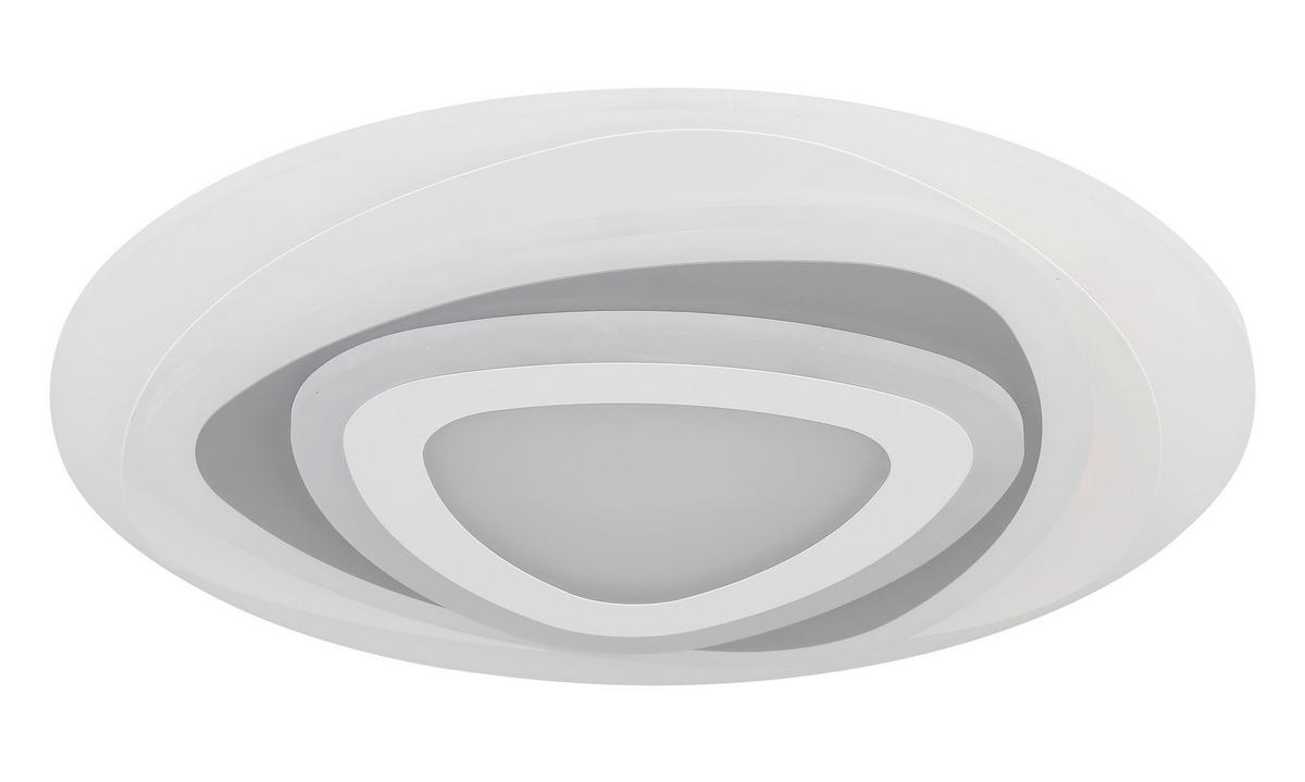 LED-DECKENLEUCHTE 46 W  50/6 cm    - Weiss/Anthrazit, Design, Kunststoff/Metall (50/6cm) - Globo