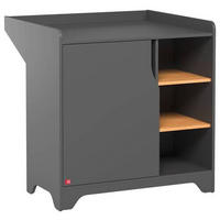WICKELKOMMODE Leaf Graphitfarben  - Graphitfarben, MODERN, Holzwerkstoff (88,5/89,5/75-44cm) - MID.YOU