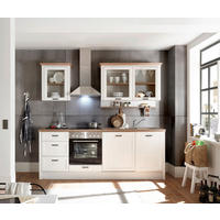 BUCĂTĂRIE FĂRĂ ELECTROCASNICE  - culoare coconar/crem, Romantik / Landhaus, metal/material pe bază de lemn (235/60/228cm) - Landscape