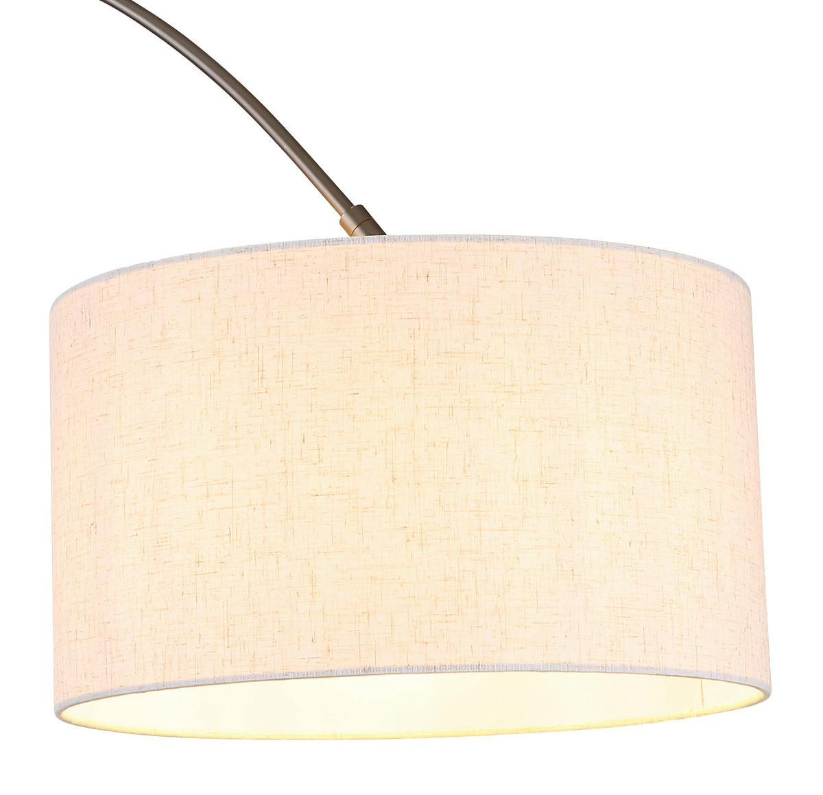 STEHLEUCHTE Thea 115/35/195 cm   - Schwarzchrom/Creme, Design, Kunststoff/Textil (115/35/195cm) - Globo