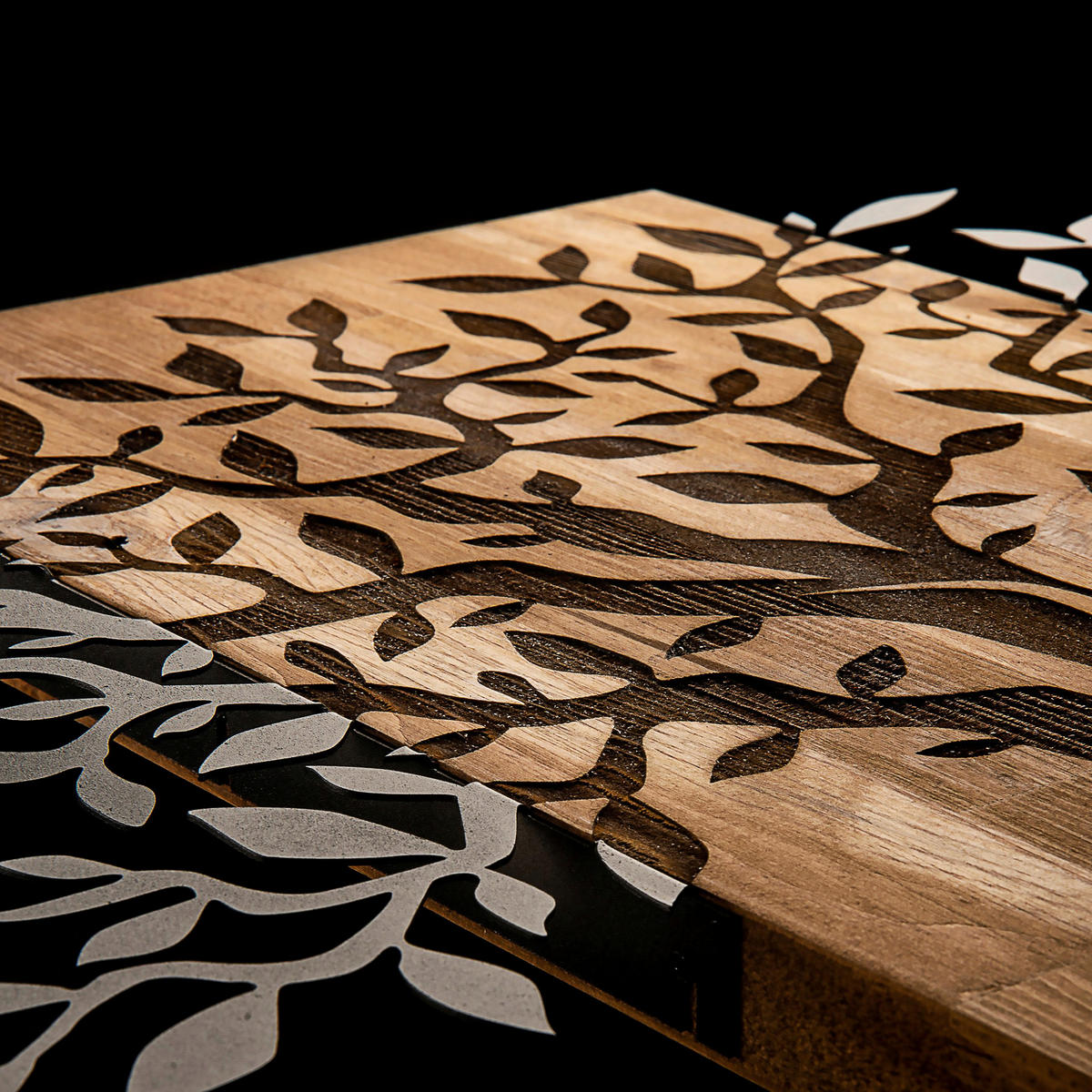 OBJEKTBILD 72/58 cm  - Schwarz/Braun, Basics, Holzwerkstoff (72/58cm)