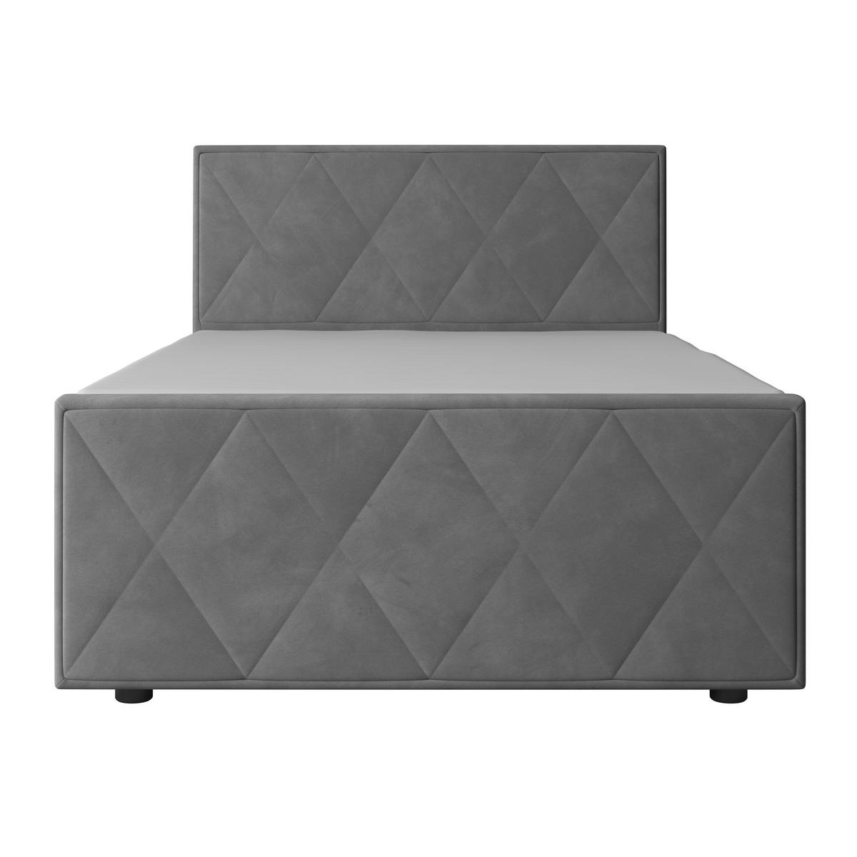 BOXSPRINGBETT 140/200 cm  in Hellgrau  - Hellgrau, MODERN, Holz/Kunststoff (140/200cm) - MID.YOU