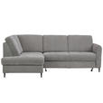 ECKSOFA Grau Chenille - Schwarz/Grau, MODERN, Holz/Textil (184/241cm) - Carryhome