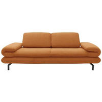 2-SITZER-SOFA in Webstoff Honig  - Schwarz/Honig, Design, Textil/Metall (204/83/98cm) - LOOKS by W.Joop