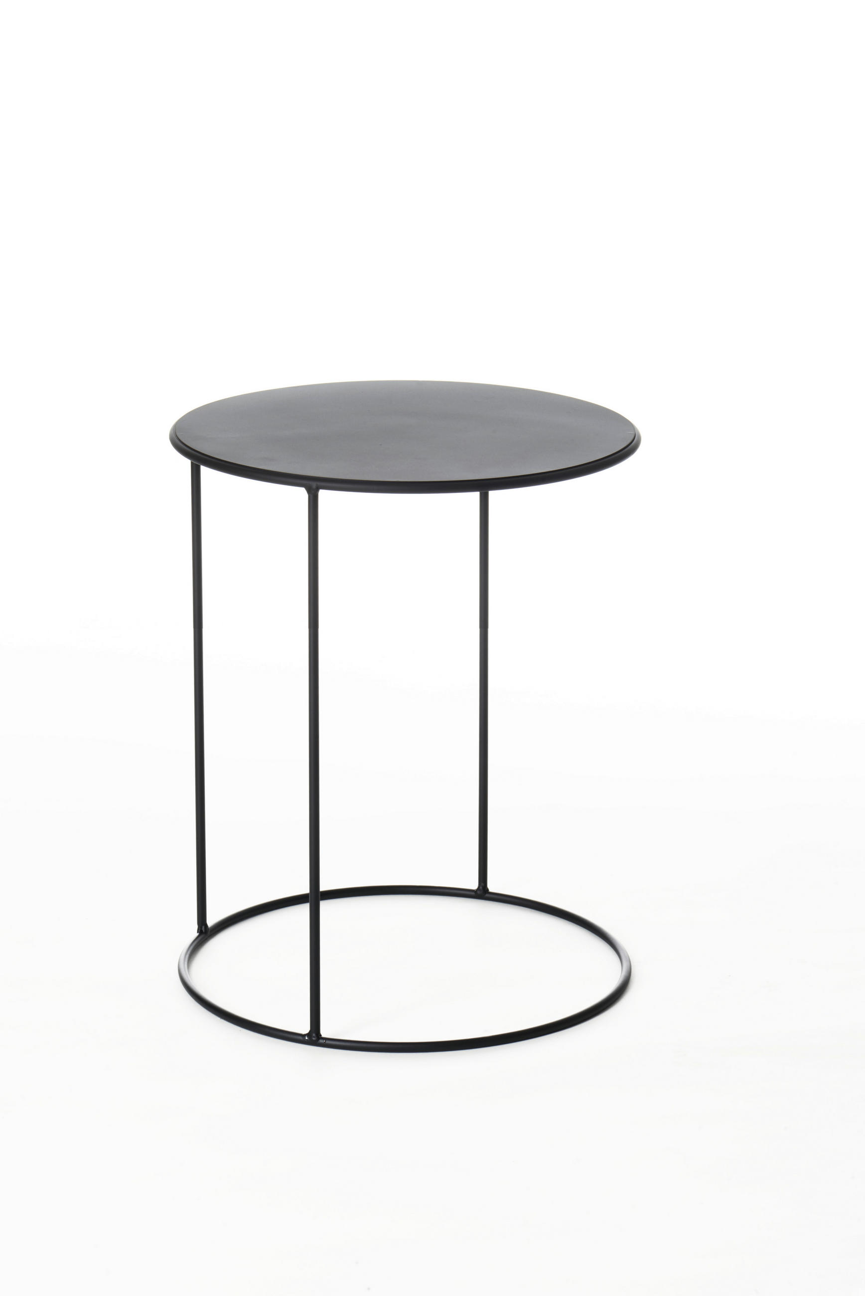 Couchtisch Rund Stahl, Schwarz