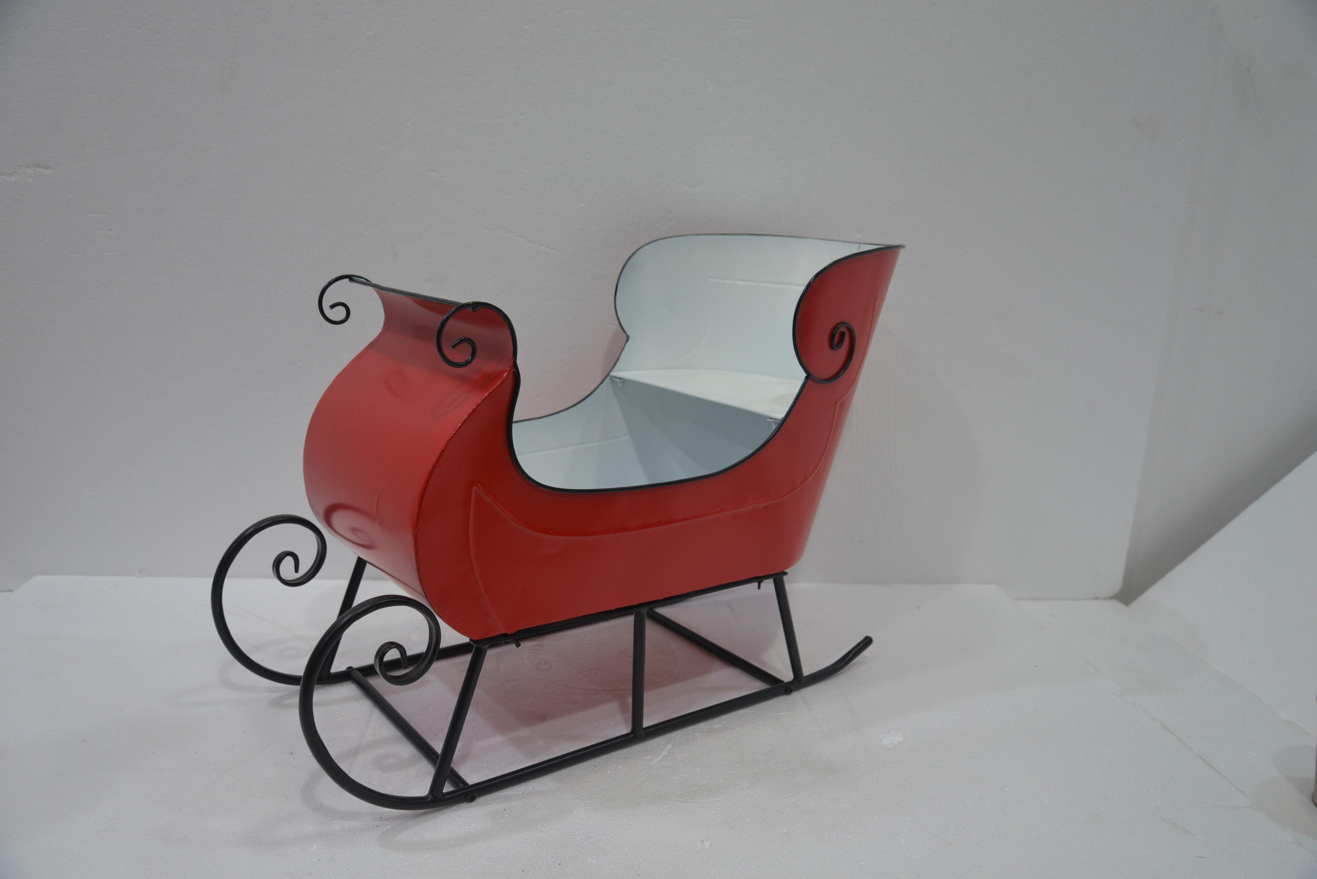 DEKOSCHLITTEN  - Rot/Schwarz, LIFESTYLE, Metall (27,5cm) - X-Mas