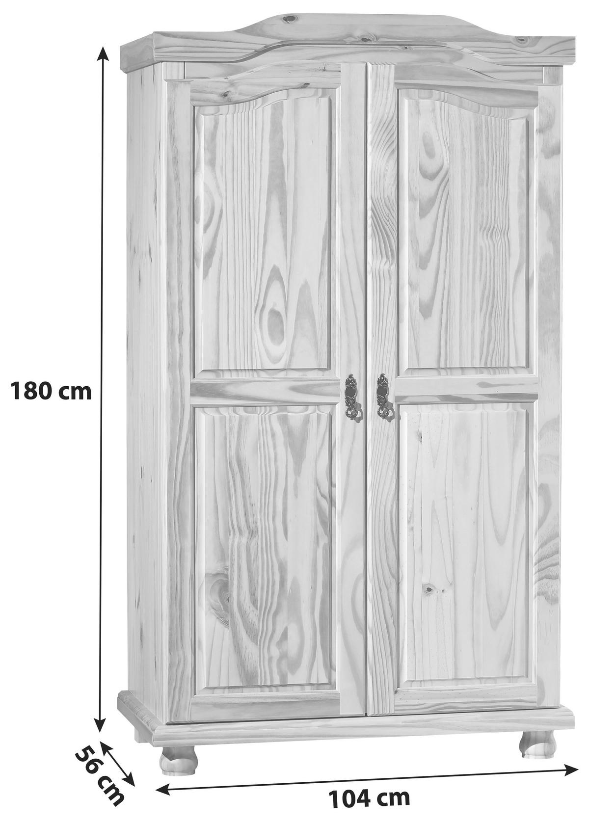 DREHTÜRENSCHRANK  in Kieferfarben  - Eichefarben/Kieferfarben, LIFESTYLE (104/180/56cm) - MID.YOU