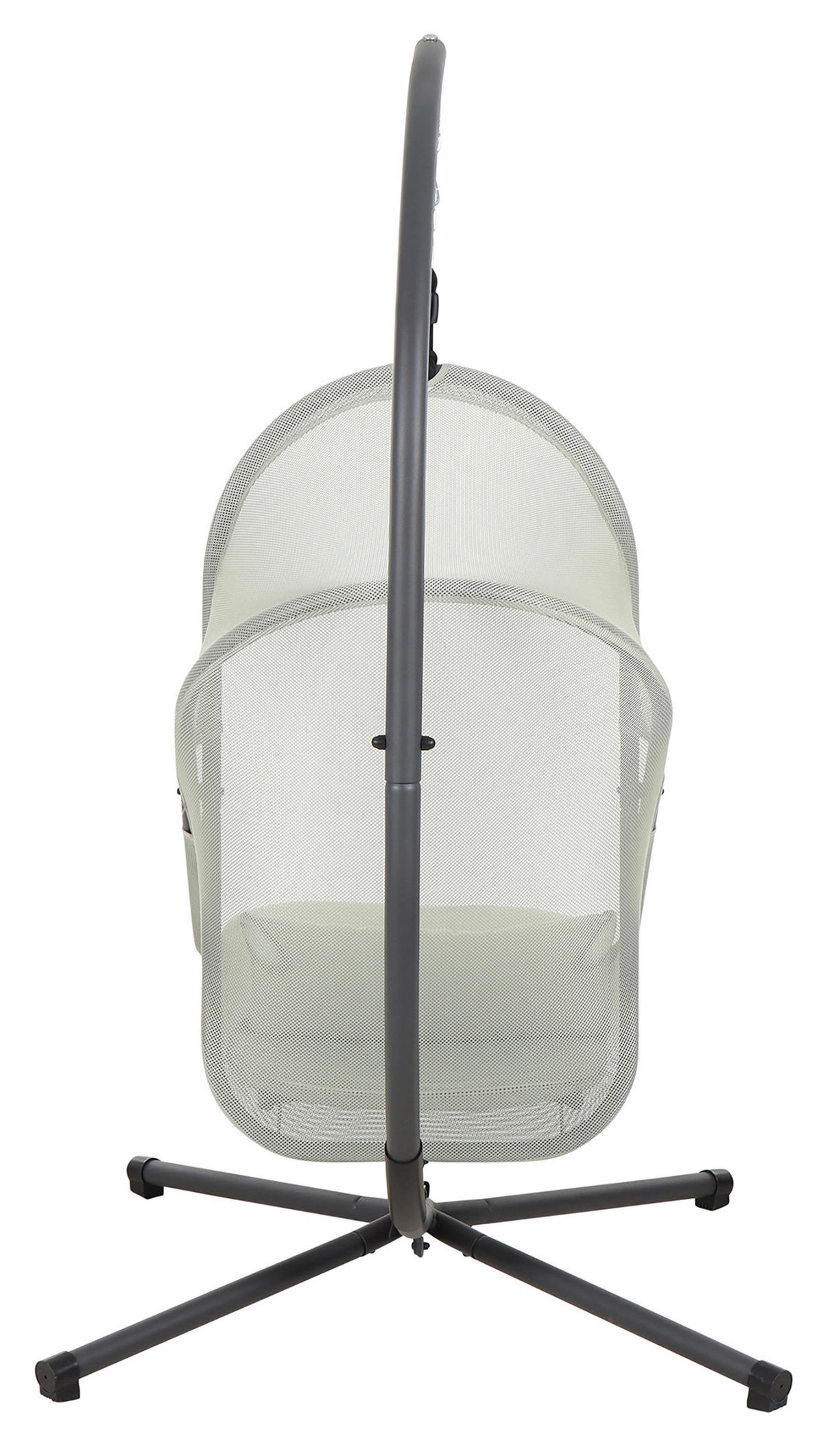 HÄNGESESSEL 123/192/102 cm Stahl  - Anthrazit/Grün, KONVENTIONELL, Kunststoff/Textil (123/192/102cm) - Siena Garden