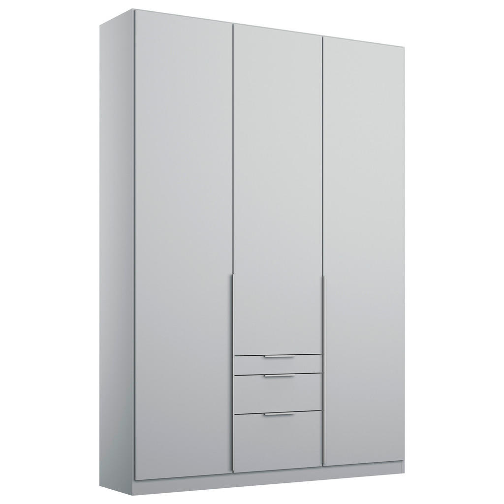 Drehtürenschrank mit Laden 136 cm Alabama Hellgrau