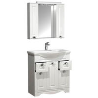BADEZIMMER 3-teilig  in 75 cm  - Silberfarben/Weiß, MODERN, Glas/Keramik (75cm) - MID.YOU