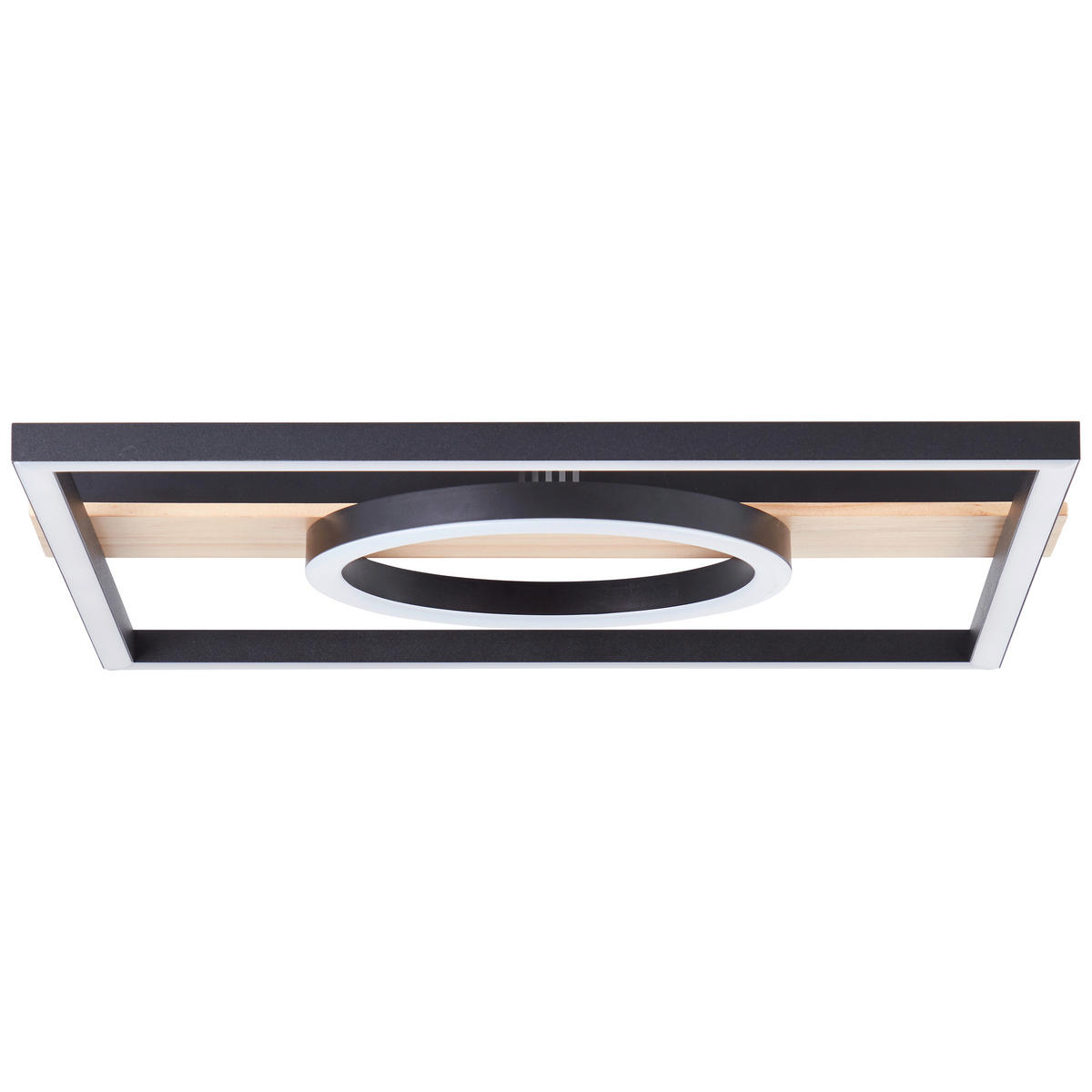 LED-PANEEL - Schwarz/Braun, Design, Holz/Kunststoff (5/42/40cm) - Brilliant
