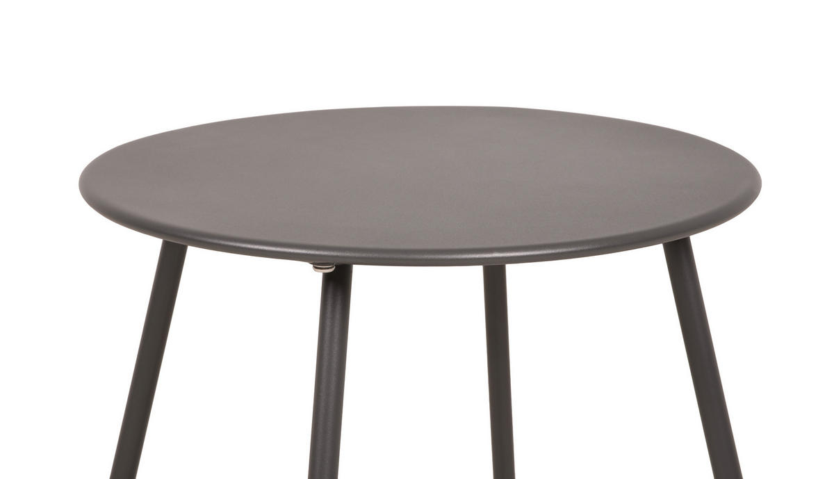 GARTENBEISTELLTISCH 40/44/40 cm Metall, Kunststoff  - Anthrazit/Schwarz, MODERN, Kunststoff/Metall (40/44/40cm) - Gardenson